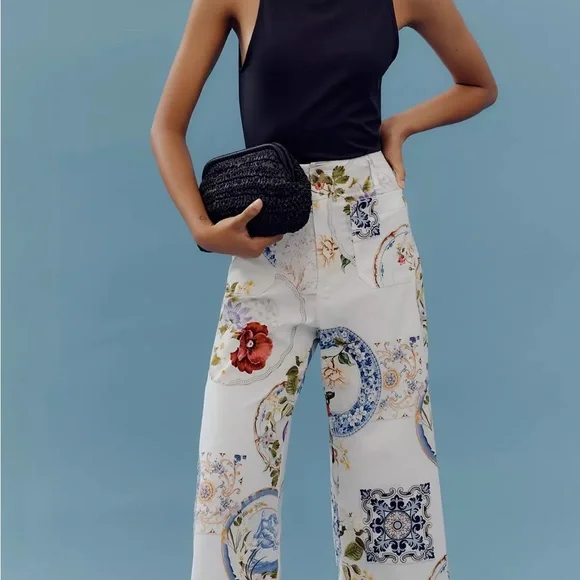 - Anthropologie Maeve Colette cropped pants - Picture 2 of 3